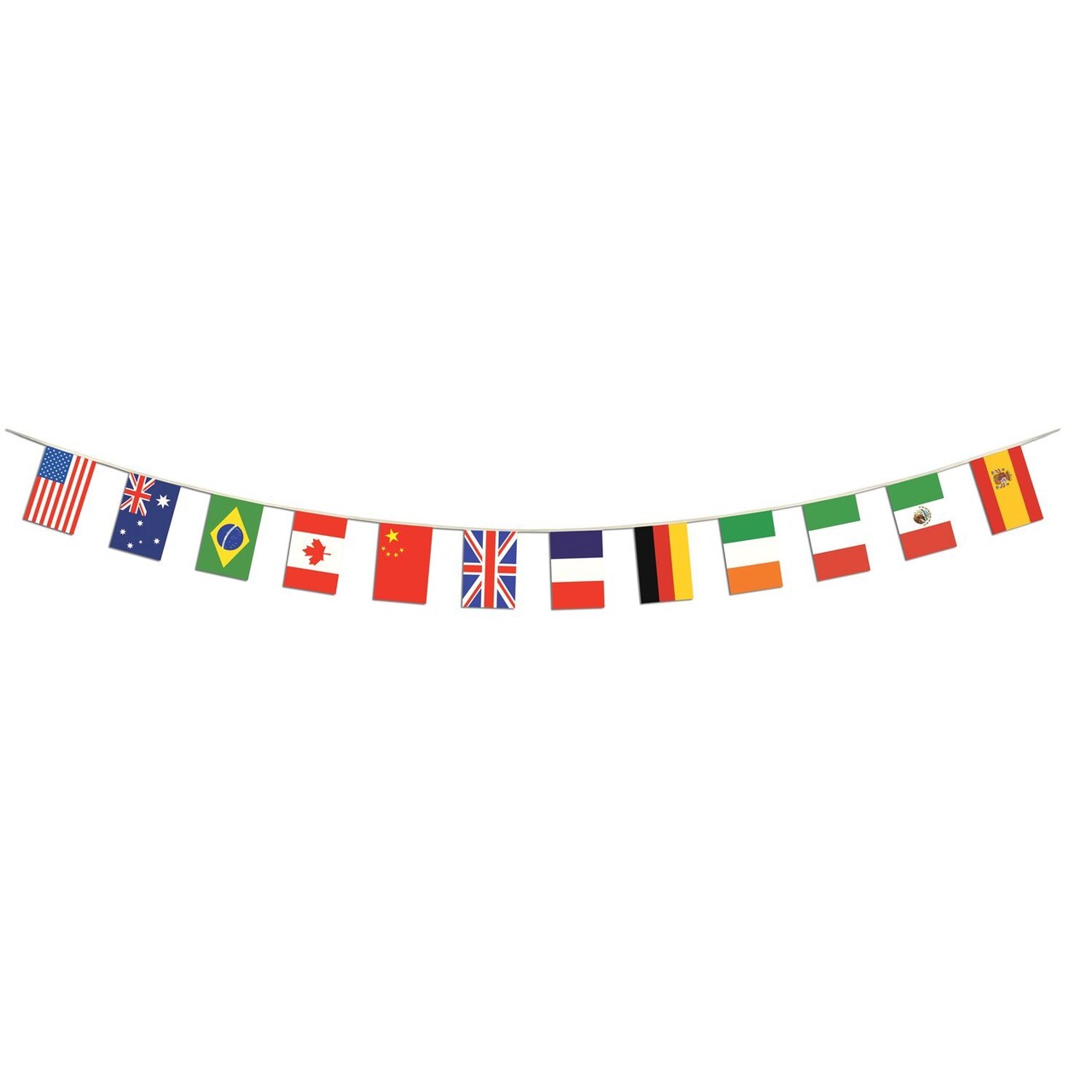International Flag Pennant Banner (Pack of 12)